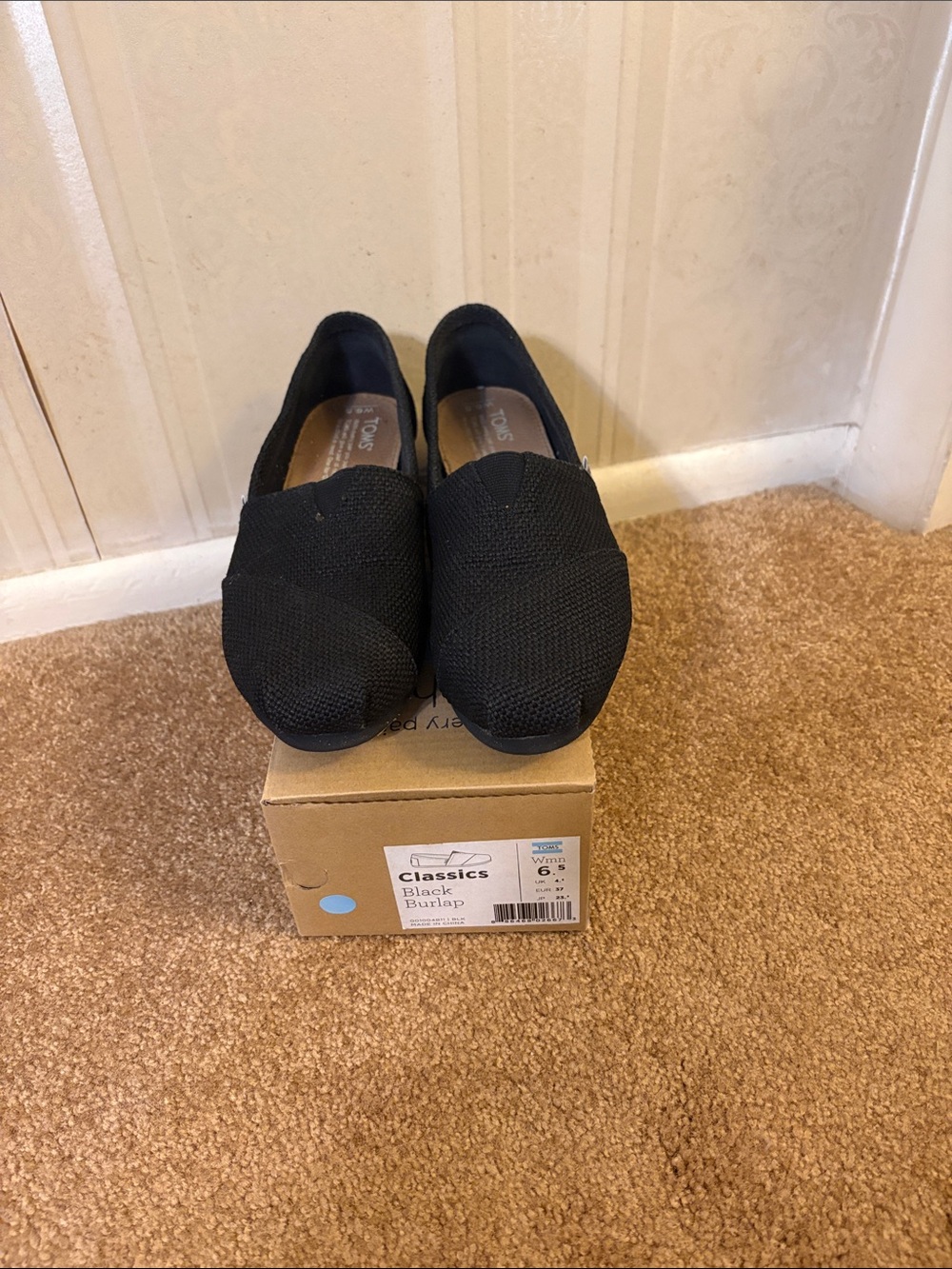 Toms Black Classics Slip-On Moccasins